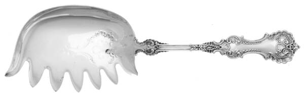 Pompadour (Sterling, 1895-1898) Solid Macaroni Server by Whiting Manf Co