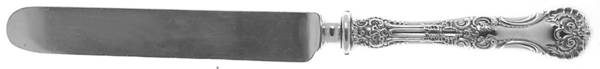 Pompadour (Sterling, 1895-1898) Blunt Hollow Handle Knife W/Bolster