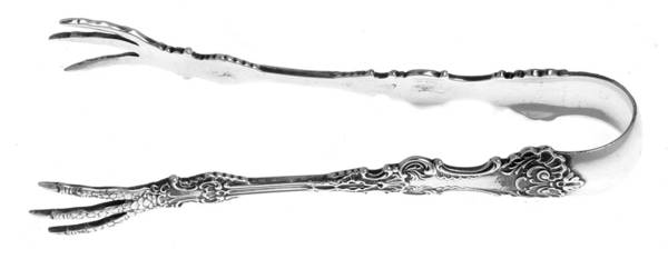 Pompadour (Sterling, 1895-1898) Small Sugar Tongs