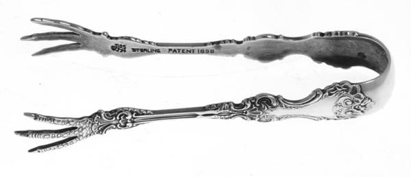 Pompadour (Sterling, 1895-1898) Bon Bon Tongs