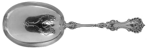 Pompadour (Sterling, 1895-1898) Large Solid Berry/Casserole Spoon