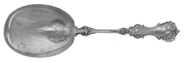 Pompadour (Sterling, 1895-1898) Small Solid Berry/Casserole Spoon