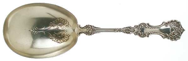 Pompadour (Sterling, 1895-1898) Small Solid Berry/Casserole Spoon