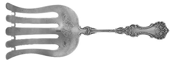 Pompadour (Sterling, 1895-1898) Solid Asparagus Server by Whiting Manf Co