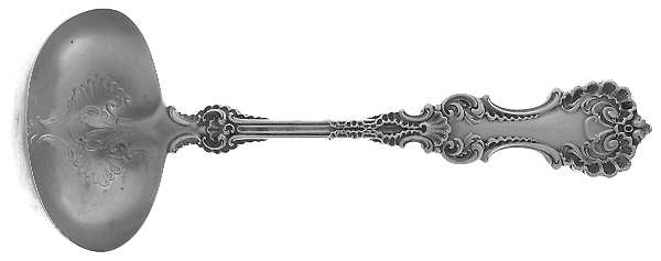 Pompadour (Sterling, 1895-1898) Solid Gravy Ladle