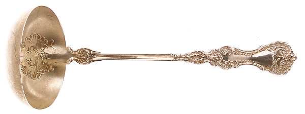 Pompadour (Sterling, 1895-1898) Solid Piece Cream Ladle