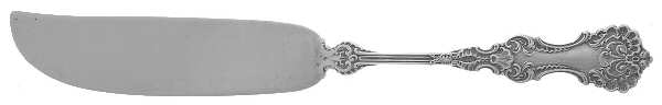 Pompadour (Sterling, 1895-1898) Flat Handle Master Butter Knife