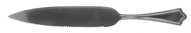 Portland (Sterling, 1913-1914, No Monograms) Bread Knife, Solid Piece