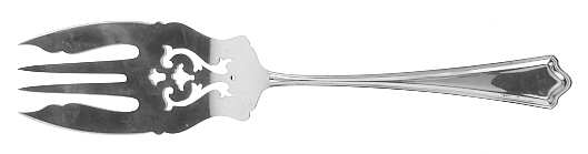 Portland (Sterling, 1913-1914, No Monograms) Large Solid Fish Serving Fork