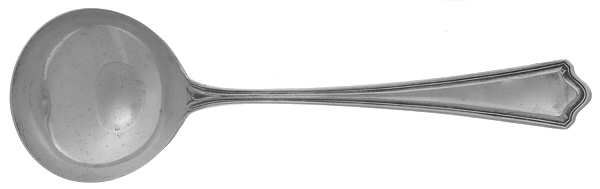 Portland (Sterling, 1913-1914, No Monograms) Round Bowl Soup Spoon (Bouillon)