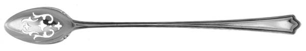 Portland (Sterling, 1913-1914, No Monograms) Pierced Bowl Long Handle Olive Spoon