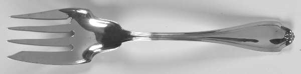 Stratford (Sterling, 1910) Medium Solid Cold Meat Serving Fork