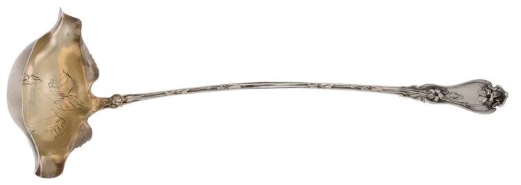 Violet (Sterling, 1905) Punch Ladle Solid Piece by Whiting Manf Co