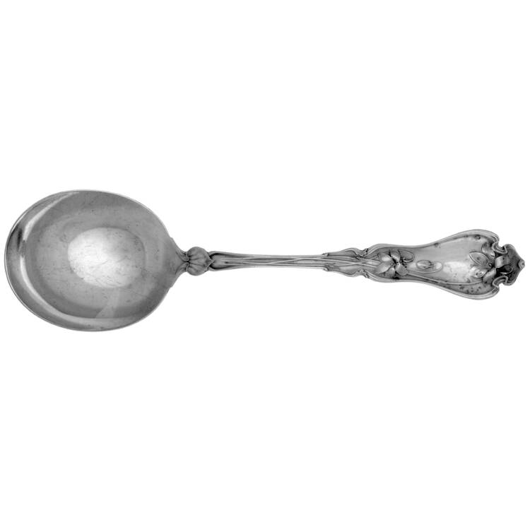 Violet (Sterling, 1905) Round Bowl Soup Spoon (Gumbo) by Whiting Manf Co
