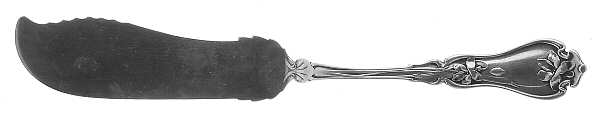 Violet (Sterling, 1905) Large Flat Handle Master Butter Knife