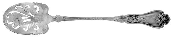 Violet (Sterling, 1905) Pierced Bowl Short Handle Olive Spoon