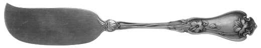 Violet (Sterling, 1905) Large Flat Handle Butter Spreader by Whiting Manf Co