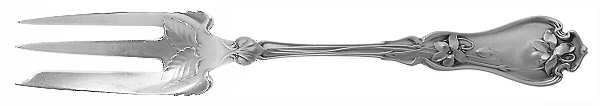 Violet (Sterling, 1905) Old Style Pickle Fork by Whiting Manf Co