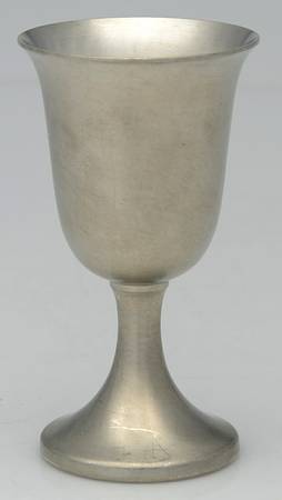 Pewter Hollowware Wine Goblet