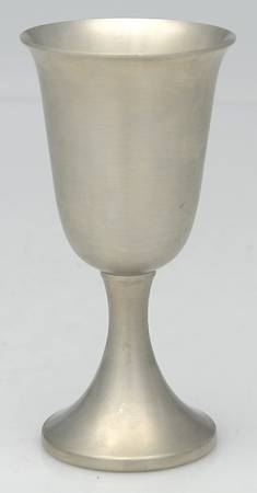 Pewter Hollowware Wine Goblet