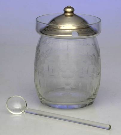 Sterling Hollowware Marmalade-Cry W/Str Lid&Ladle