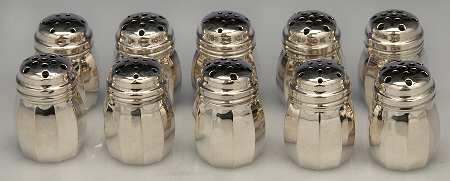 Sterling Hollowware Individual Salt and Pepper Set (5 Sets)