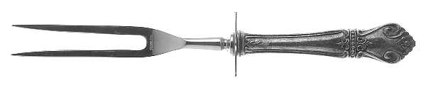 WEB3 (Sterling) Small Carving Fork W/Sterling Guard