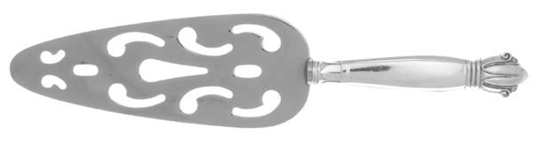 WEB5 (STERLING) Pierced Pie Server W/Hollow Handle