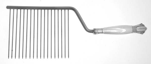 WEB5 (STERLING) Cake Breaker with Silverplate Prongs