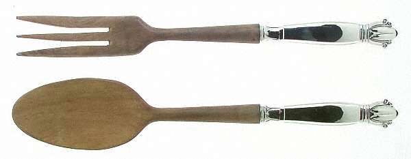WEB5 (STERLING) Wooden Bowl 2-Piece Salad Set