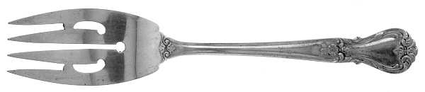 Ancestry (Sterling, 1940) Small Solid Cold Meat Serving Fork