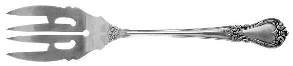 Ancestry (Sterling, 1940) Medium Solid Cold Meat Serving Fork