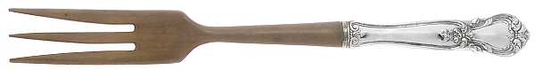Ancestry (Sterling, 1940) Salad Serving Fork with Wooden Prongs