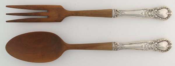 Ballet (Sterling, 1935) Wooden Bowl 2-Piece Salad Set