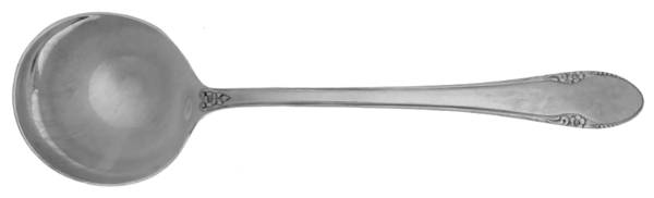 Colonial Bead (Sterling, 1930) Round Bowl Soup Spoon (Cream Soup)