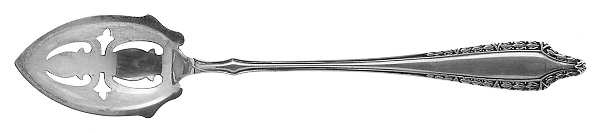 Devon (Sterling, 1925) Pierced Bowl Short Handle Olive Spoon