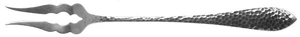 Hammered (Sterling, 1925) Olive Fork