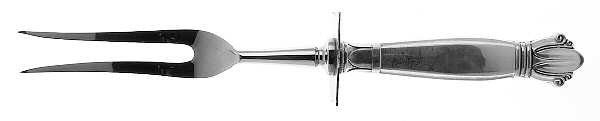Jenny Lind (Sterling) Small Steak Carving Fork with Stainless Prongs