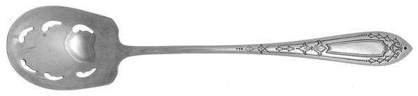 No 43 (Sterling, 1920) Pierced Bowl Short Handle Olive Spoon