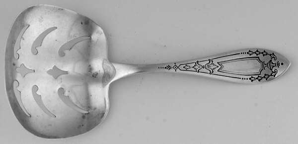 No 43 (Sterling, 1920) Solid Bon Bon Spoon with Pierced Bowl
