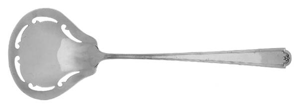 Priscilla Sterling (Sterling, 1928, No Monograms) Pierced Nut Serving Spoon