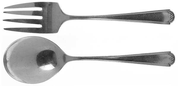 Priscilla Sterling (Sterling, 1928, No Monograms) 2 Pc Baby Set (BF, BS)