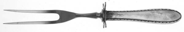Manchester (Sterling, 1932, No Monograms) Small Carving Fork W/Sterling Guard