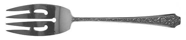 Sterling Beauty (Sterling, 1937) Small Solid Cold Meat Serving Fork