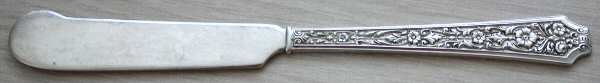 Sterling Beauty (Sterling, 1937) Flat Handle Butter Spreader