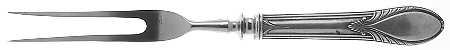 Stratfield (Sterling, 1927) Small Steak Carving Fork with Stainless Prongs
