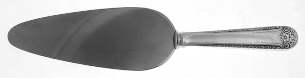 Tea Rose (Sterling, 1940) Pie Server with Stainless Blade