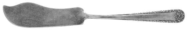 Tea Rose (Sterling, 1940) Flat Handle Master Butter Knife