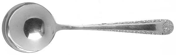 Tea Rose (Sterling, 1940) Round Bowl Soup Spoon (Cream Soup)
