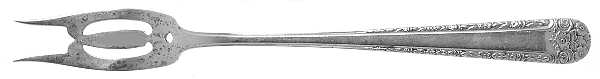 Tea Rose (Sterling, 1940) Short Handle Pickle/Olive Fork